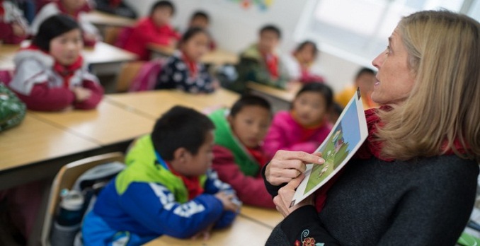 Volunteers in Classroom