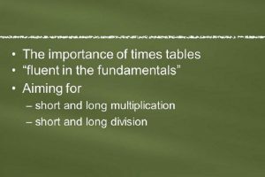 Tricks to learn tables quickly