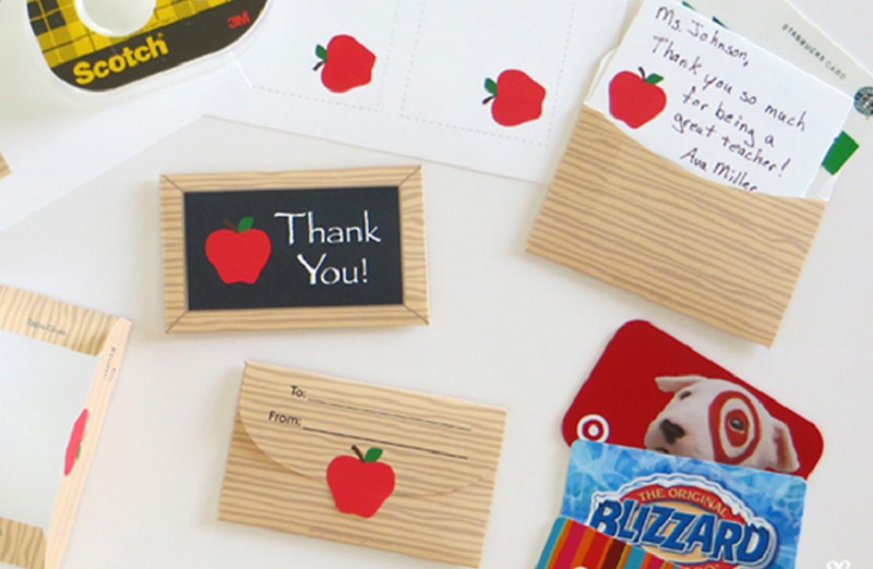 teacher gift card ideas