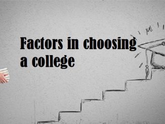 factors in choosing a college
