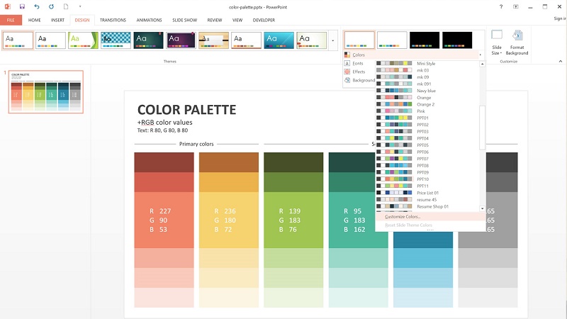 COLOR PALETTE