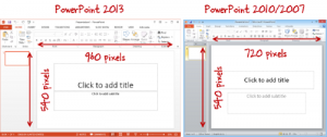 default size in powerpoint