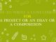 How to write a conclusion for a project or an essay or a composition