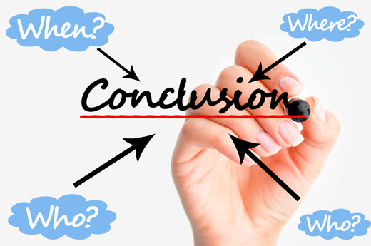 How to write a conclusion for a project