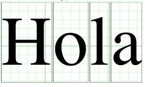 Cursive letter templates