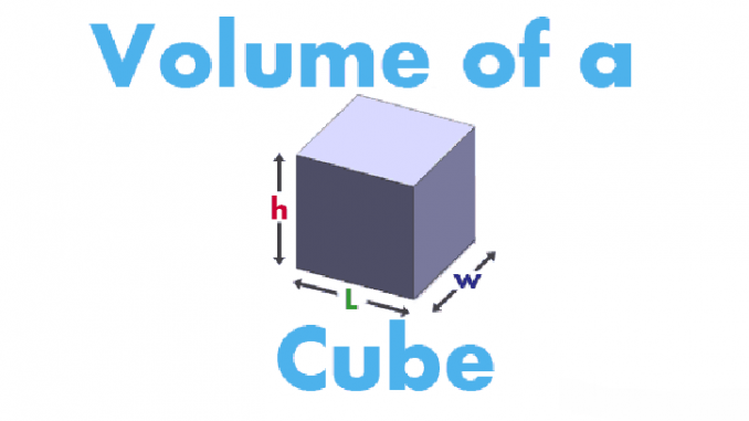 How to find volume of cube