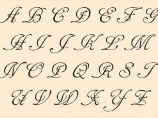 Writing cursive letters