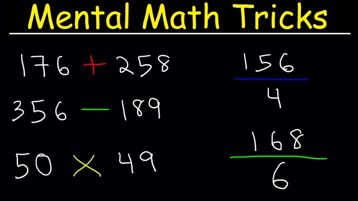 Mental calculation tricks